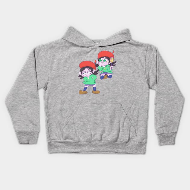 Adeleine All The Time Kids Hoodie by AfroNinja360